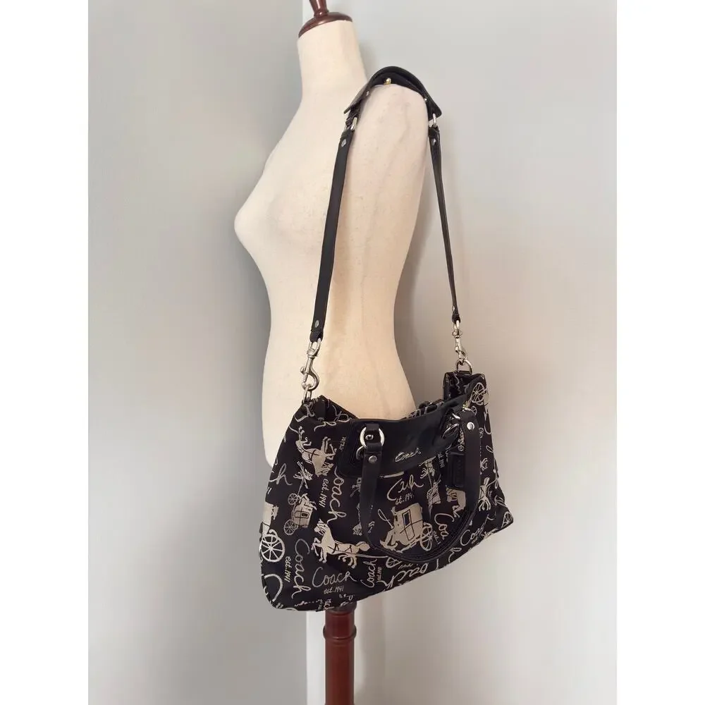 Coach Graffiti Scribble Large Hobo Shoulder purse